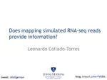 Does mapping simulated RNA-seq reads provide information?