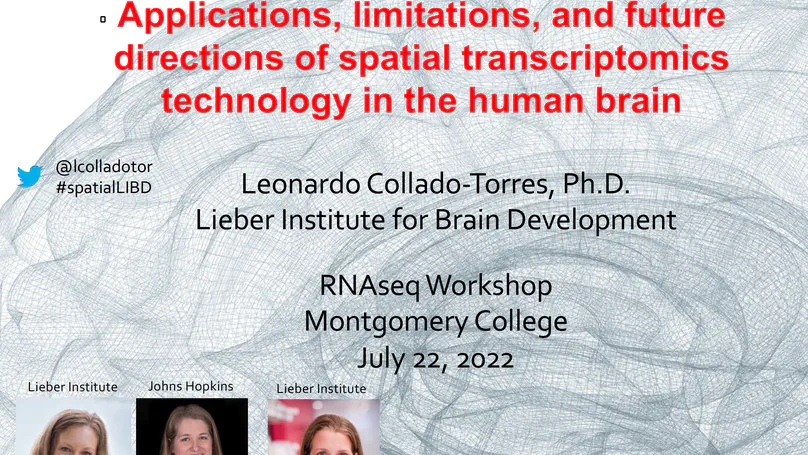 Applications, limitations, and future directions of spatial transcriptomics technology in the human brain
