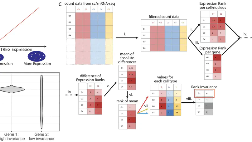 Data-driven Identification of Total RNA Expression Genes (TREGs) for Estimation of RNA Abundance in Heterogeneous Cell Types