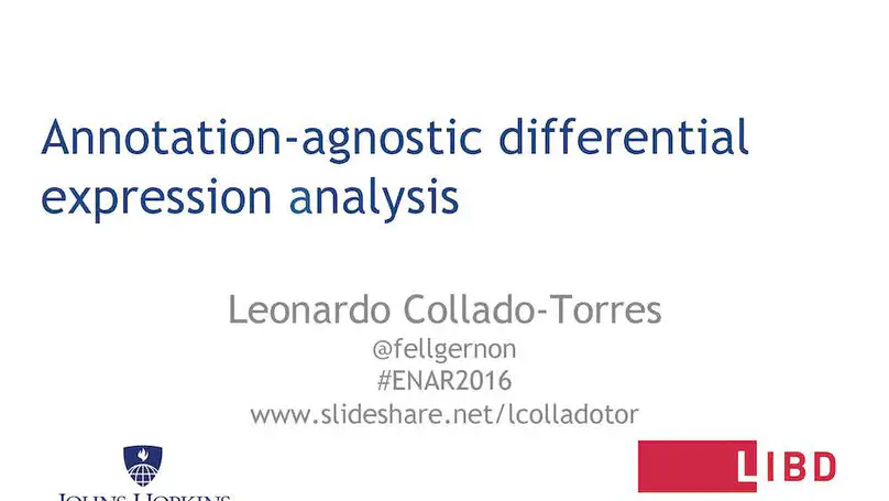 Annotation-agnostic differential expression analysis