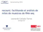 recount: facilitando el análisis de miles de muestras de RNA-seq