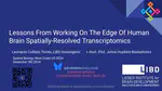 Lessons From Working On The Edge Of Human Brain Spatially-Resolved Transcriptomics