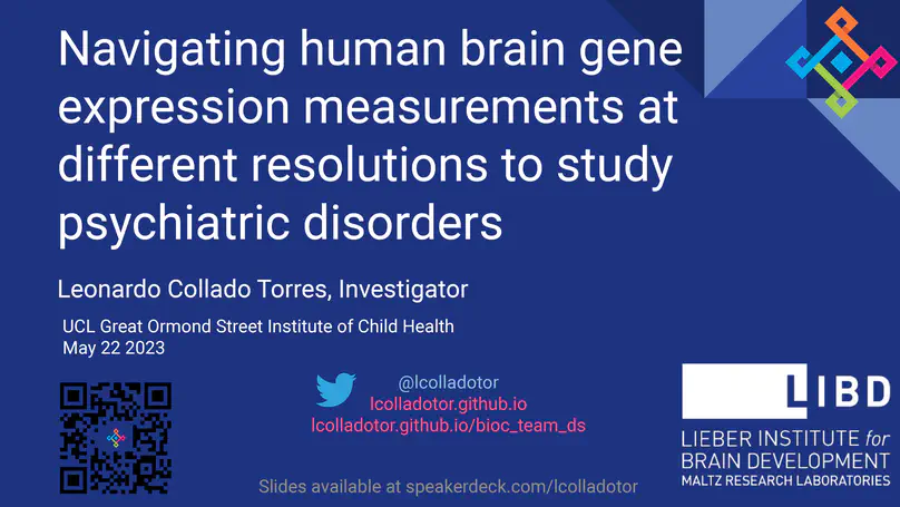 Navigating human brain gene expression measurements at different resolutions to study psychiatric disorders
