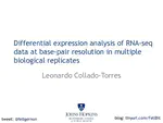 Differential expression analysis of RNA-seq data at base-pair resolution in multiple biological replicates