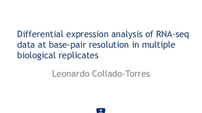 Differential expression analysis of RNA-seq data at base-pair resolution in multiple biological replicates